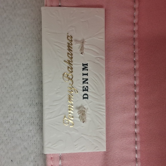 NWT Tommy Bahama Boracay Beach Pink Soft Denim Skirt, Size 12 - Picture 6 of 9